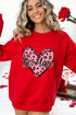 Be Mine Graphic Heart Print Crewneck Sweatshirt