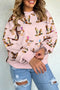 Western Print Drop Shoulder Long Sleeve Sweatshirt