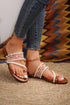 Beaded Embroidered Braided Crochet Strap Thong Slippers