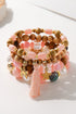 Beaded Glass Butterfly Star Pendant Tassel Bracelet Set