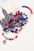Beaded Resin Multilayered Stretch Wrist Bracelet
