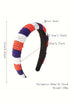 Beaded Stars And Stripes Patterned Wide Headband
