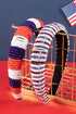 Beaded Stars And Stripes Patterned Wide Headband