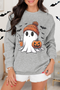 Beanie Ghost Iced Coffee Graphic Crewneck Sweatshirt