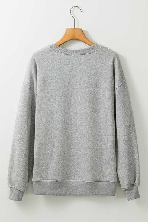 Beanie Ghost Iced Coffee Graphic Crewneck Sweatshirt