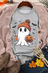 Beanie Ghost Iced Coffee Graphic Crewneck Sweatshirt