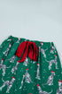 Dog Print Long Sleeve Two Piece Shift Lounge Set