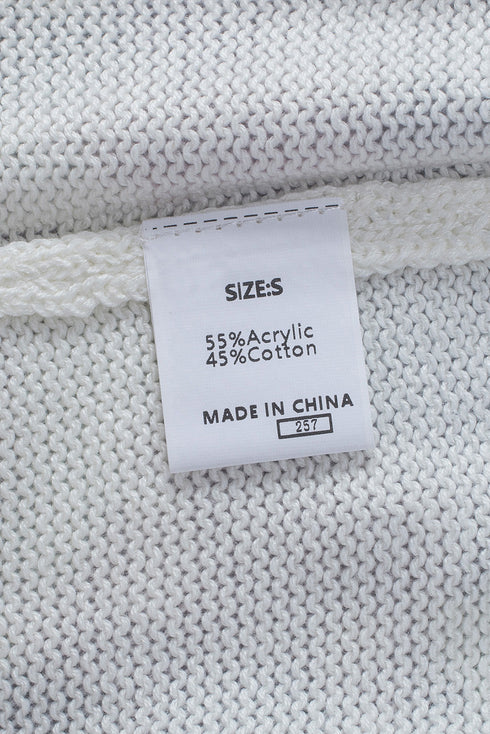 Beige Stain Washed Tie Dye Sweater