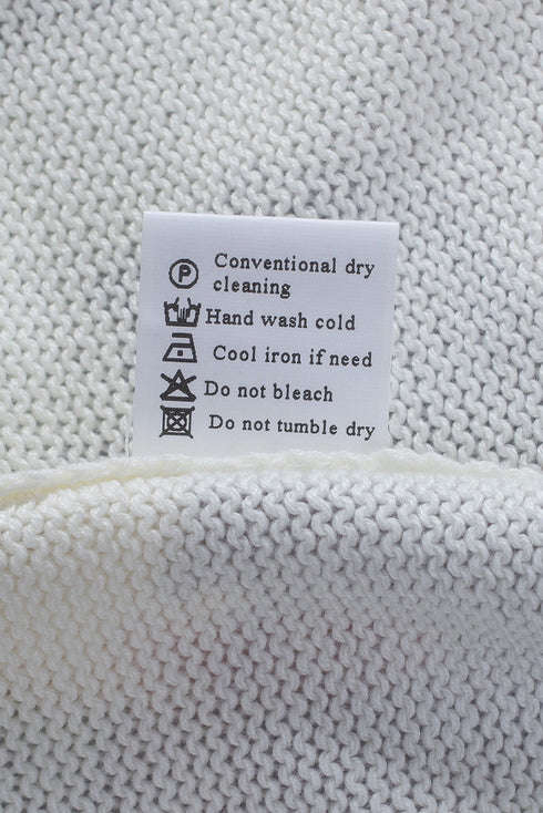 Beige Stain Washed Tie Dye Sweater