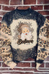 Believe Graphic Bleach Effect Crew Neck Pullover Sweatshirt