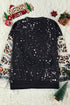 Believe Graphic Bleach Effect Crew Neck Pullover Sweatshirt