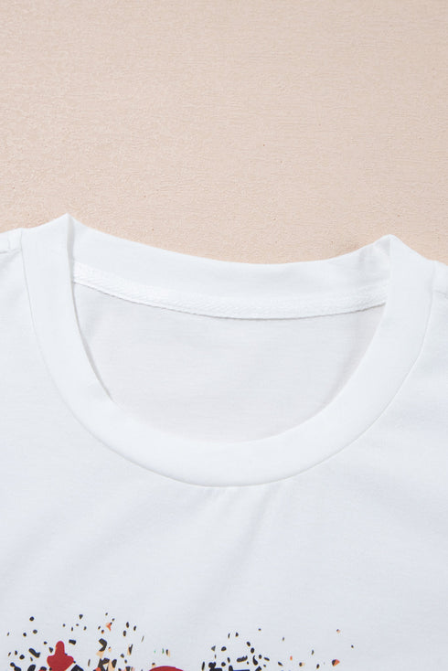Believe Graphic Print Soft Stretch Crewneck Tee