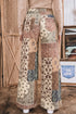 Western Print Motif Shift Silhouette Denim Jeans