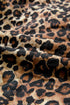 Exclusive All Over Leopard Print Quilted Tie Front Jacket