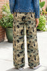 Camouflage Print Street Fashion Drawstring Shift Pants
