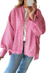 Striped Zip Up Puff Sleeve Jacket Sweatshirt