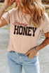 Howdy Honey Western Letter Print Graphic Tee