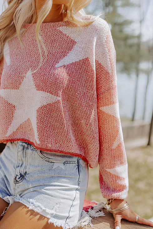 Big Star Spangled Casual Knit Sweater