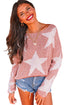 Big Star Spangled Casual Knit Sweater