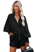 Billowy Sleeves Pocketed Shirt