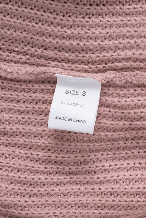 Bishop Sleeve V-Neck Drop Shoulder Button Front Knit Cardigan Sweater