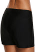 Black Button Detail Swim Boardshort