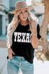 Black Cactus TEXAS Graphic T Shirt
