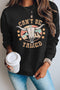 Black Can'T Be Tamed Ox Head Graphic Sweatshirt