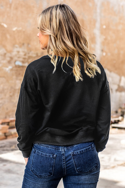 Black Can'T Be Tamed Ox Head Graphic Sweatshirt