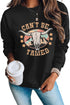 Black Can'T Be Tamed Ox Head Graphic Sweatshirt