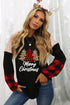 Black Christmas Tree Sequin Long Sleeve Top