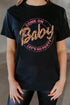 Black Come On Baby Leopard Graphic T Shirt