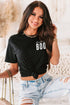 Black Mama BOO Casual Round Neck T-shirt