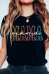 Black MAMA Crew Neck Graphic Tee