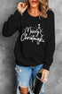 Black Merry Christmas Tree Sketch Sweatshirt