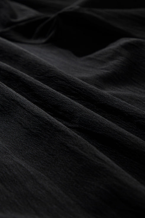 Black Plus Size Sleeveless Button Front Loose Jumpsuit