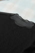 Black Rhinestone Sheer Mesh Slim Fit Long Sleeve Top