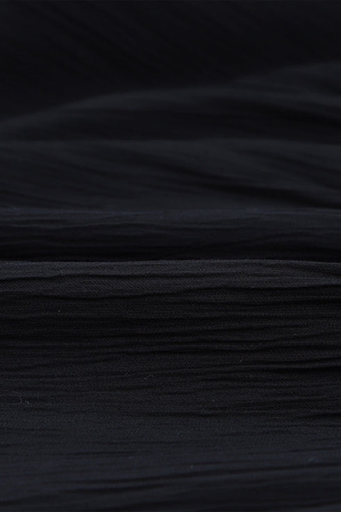 Black Short Sleeve Jogger Jumpsuit With Belt