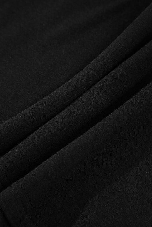 Black Spaghetti Strap Skinny Fit Cropped Tank Top