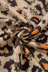 Bleached Effect Animal Print Raglan Pullover Sweatshirt