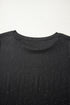 Bleached Splatter Print Short Sleeve Crew Neck T-Shirt