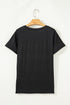 Bleached Splatter Print Short Sleeve Crew Neck T-Shirt