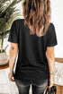 Bleached Splatter Print Short Sleeve Crew Neck T-Shirt