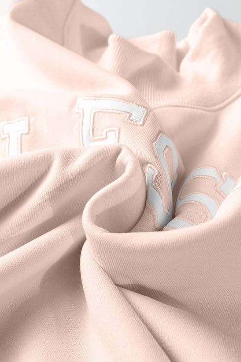 Blessed Varsity Letter Graphic Oversized Sweatshirt