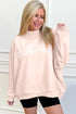 Blessed Varsity Letter Graphic Oversized Sweatshirt