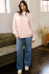 Blessed Varsity Letter Graphic Oversized Sweatshirt