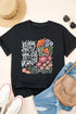 Bloom Where You Are Planted Floral Graphic Short Sleeve Tee