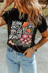 Bloom Where You Are Planted Floral Graphic Short Sleeve Tee