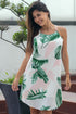 Blooming Print Sleeveless Dress