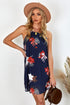 Blooming Print Sleeveless Dress